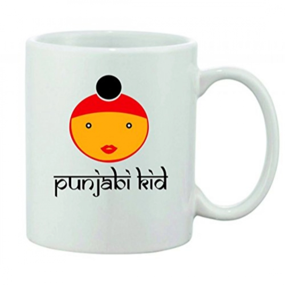 Printed Ceramic Coffee Mug - 1 Pieces, White, 11oz - Image 2