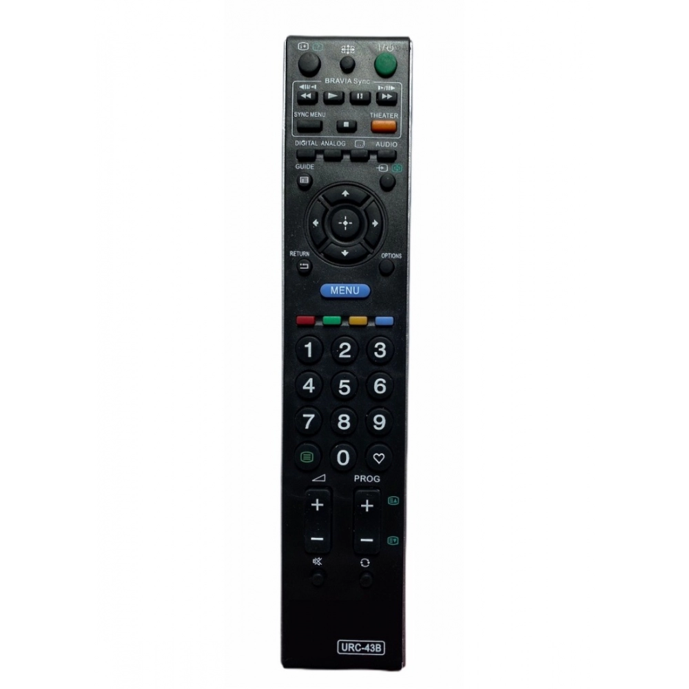 LCD_LED Remote No. URC 43, Compatible With Sony Bravia LCD_LED TV Remote Control_Old Remote Functions Must Be Exactly Same (Color:Multi)