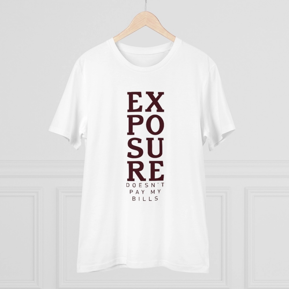 Men's PC Cotton Exposure Printed T Shirt (Color: White, Thread Count: 180GSM) - Image 5