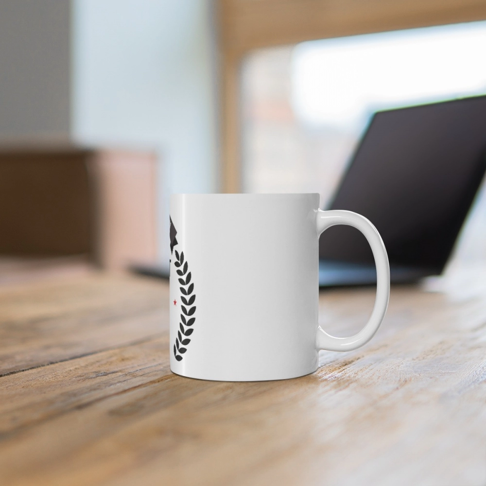 Ceramic 10th Anniversary Printed Coffee Mug (Color: White, Capacity:330ml) - Image 4