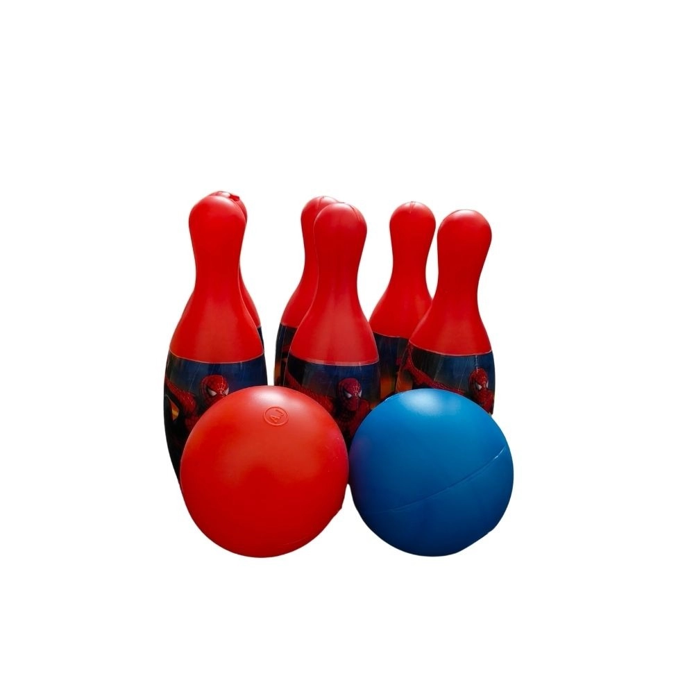 Spider Man Theme Bowling Set with two balls | Plastic | Toys| 1+ Years - Image 2