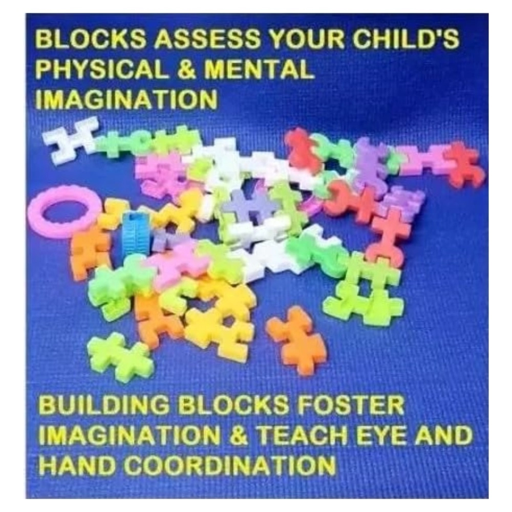 44_Pcs Set Imagination Puzzle Block Set | Plastic | Educational Toys | 3+ Years - Image 2