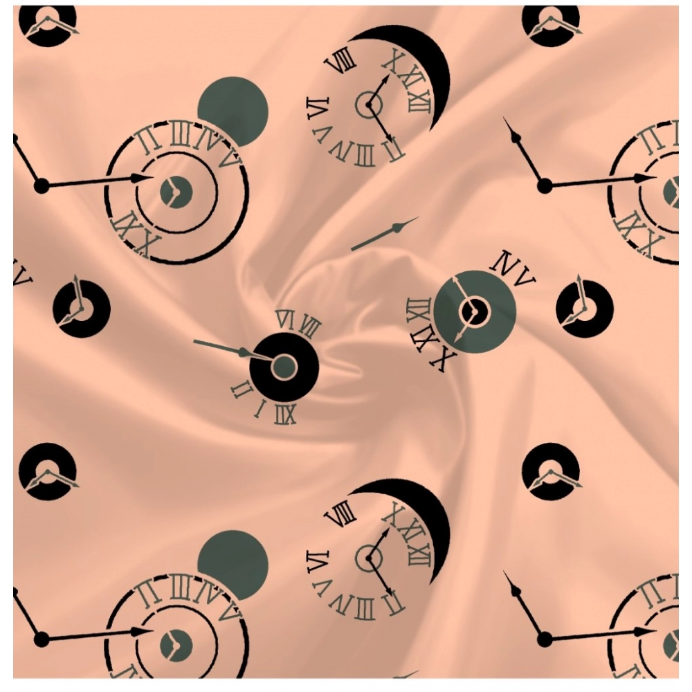 Men's Casual Floral Printed Cotton Blend Unstitched Shirt Fabric 1.6 Mtrs (Orange) - Image 2