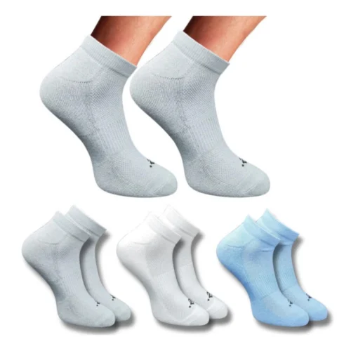 3_Pair Set Unisex Casual Cotton Printed Low Cut Socks (Multicolor)