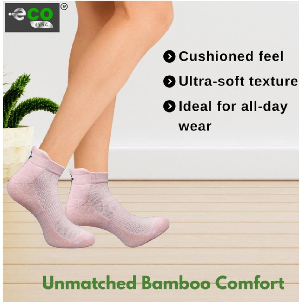 4_Pair Set Unisex Casual Bamboo Cotton Printed Ankle Length Socks (Multicolor) - Image 5