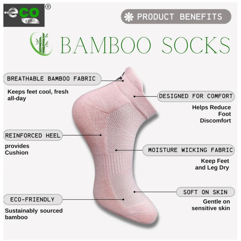4_Pair Set Unisex Casual Bamboo Cotton Printed Ankle Length Socks (Multicolor) - Image 2