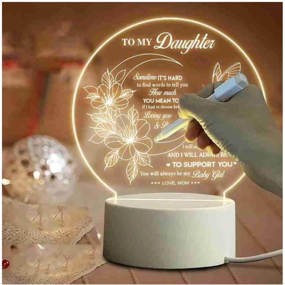 Generic Glass 3D Illusion LED Creative Visualization Lamp - Image 2