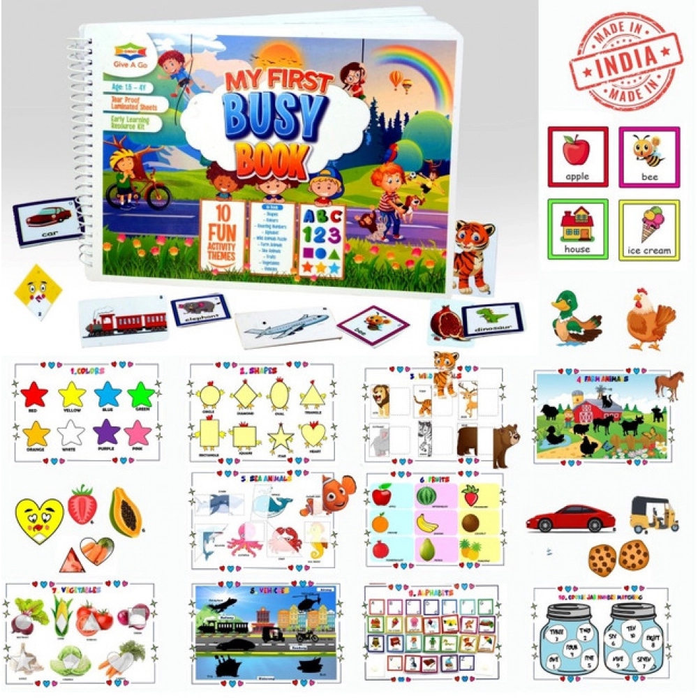 My First Busy Book β Fun And Educational Activity Kit for Kids (2-4 Years, Multicolor) - Image 4