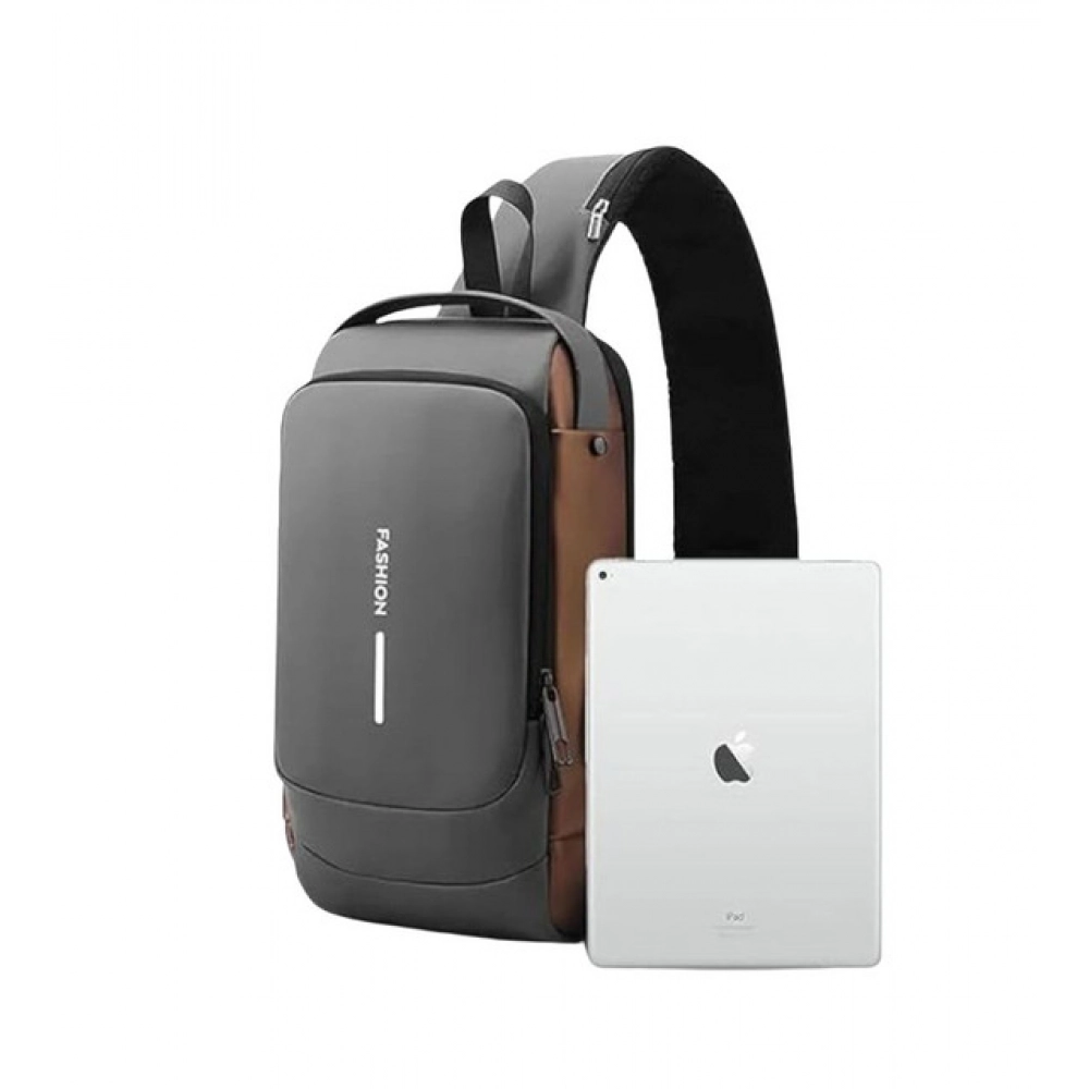 Waterproof Sling Cross Backpack Bag (Black) - Image 2