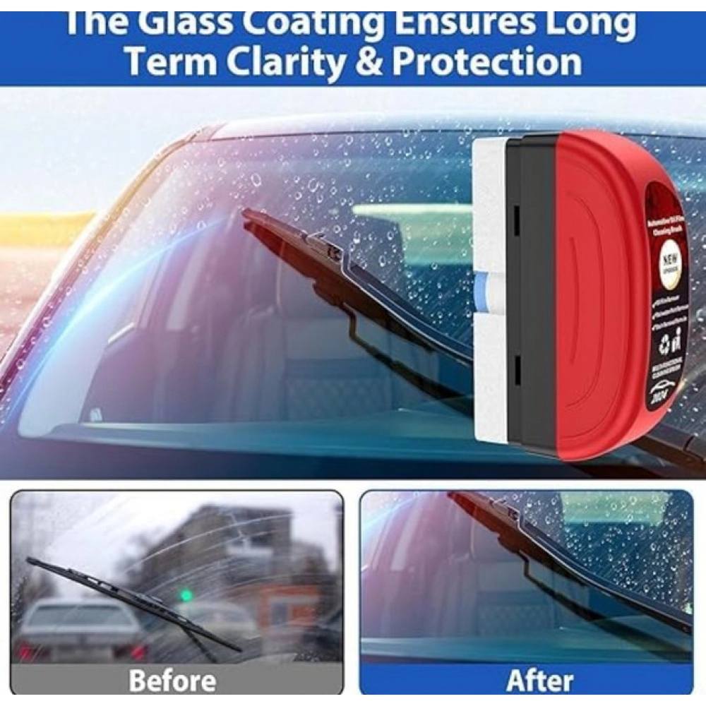 Pack of 3 Automotive Oil Film Cleaning Brush (Red-Black) - Image 5