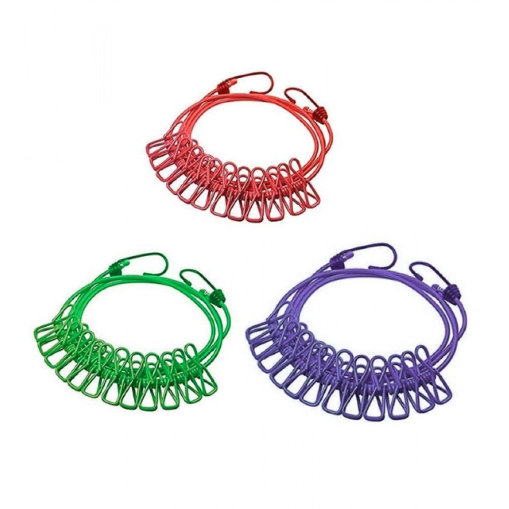 Pack of 3 Nylon Cloth Drying Rope (Multicolor) - Image 3