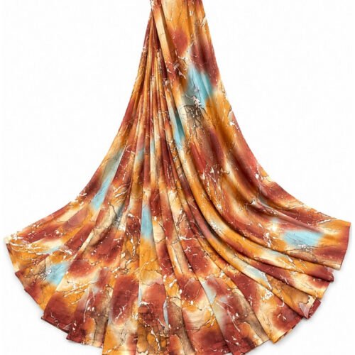 Women's Georgette Printed Saree With Unstitched Blouse 5.5Mtr (Multi)