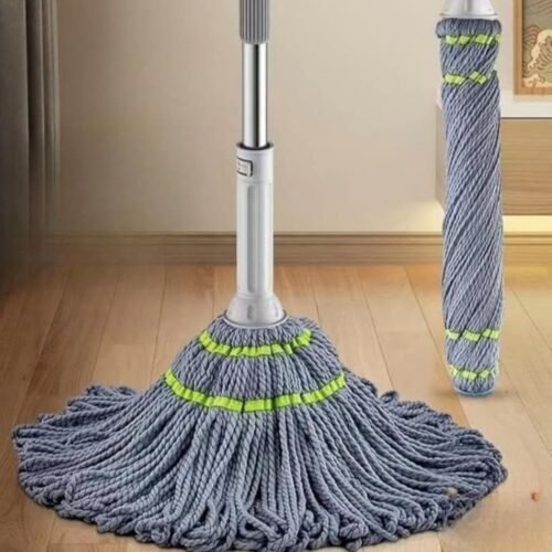 Microfiber Twist Mop for Floor Cleaning (Grey)