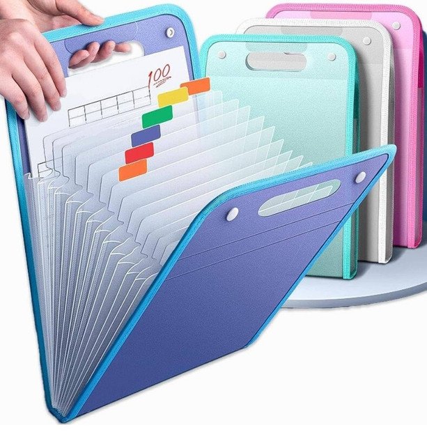 13 Layer A4 Paper File Folder (Multicolor)