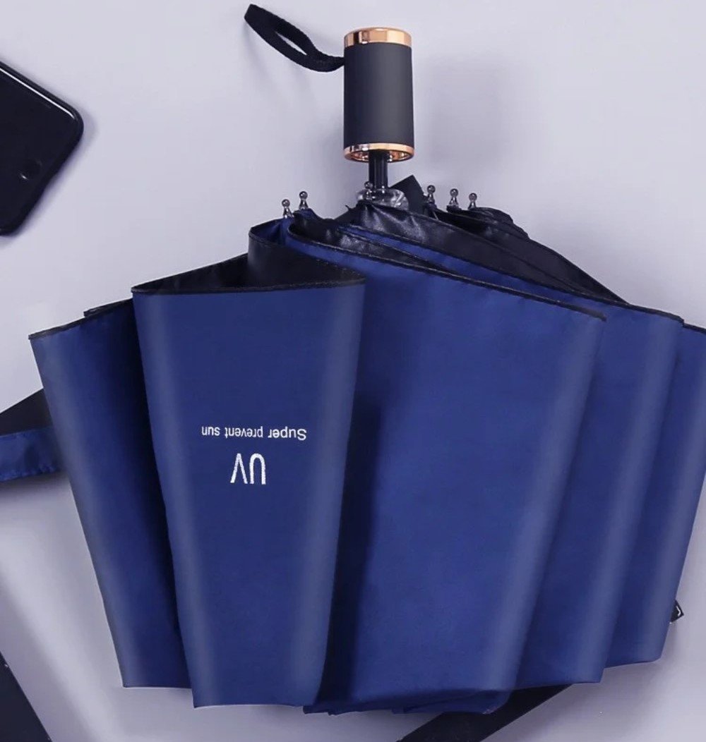 Auto Open Close UV Umbrella (Blue) - Image 4