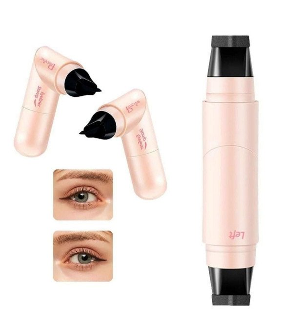 Plastic Winged Eyeliner Stamp (Pink-Black) - Image 2