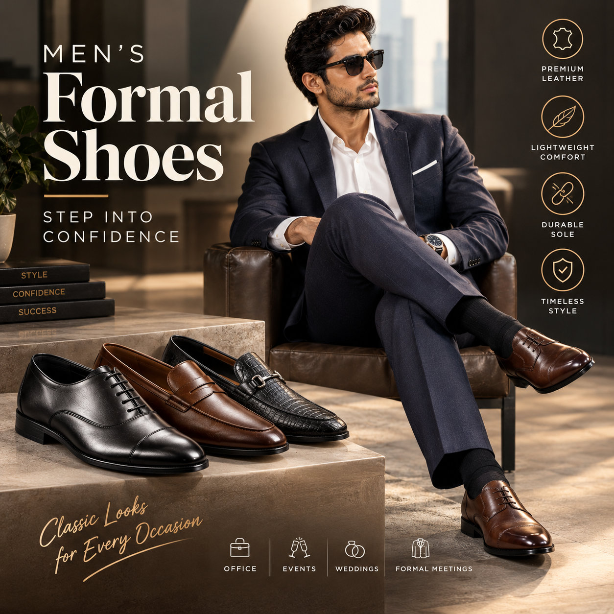 Timeless Formal Shoes Advertisement